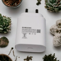 Samsung Mobile Charger PD 25 WATT Original - White, C Type Charger