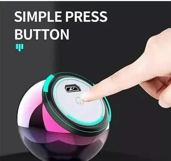 A2P Ultra Mini Wireless Bluetooth Speaker with Heavy Metal Electroplating Round Speaker | Wireless Power Button Controlled, 60 Min Running Battery & No Charging Cabale Pack of 1 (Random Multicolor)