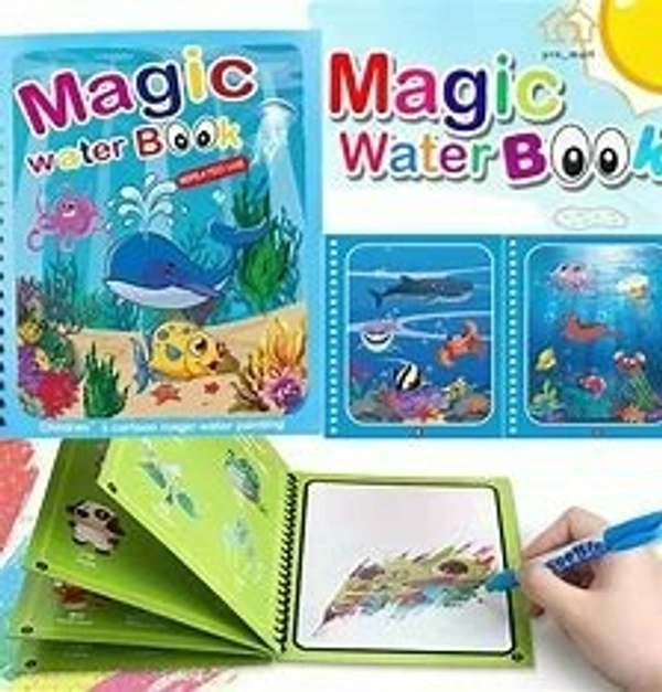 Magic water book for kids, reusable, for birthday return gifts and many more - 1000008