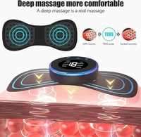 Body Massager Machine for Pain Relief Wireless Vibrating Massager 8 Mode & 19 Strength Level EMS Massager Mini Massager Butterfly Massager for Shoulder, Legs, Neck, Back Massager (1pcs)