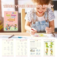 A2P  Magic Practice Copybook, (4 Book + 10 Refill) for Preschoolers with Pen, Magic Calligraphy Copybook Set Practical Reusable.