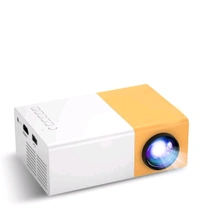 A2P UC 500 Projector, 400LM Portable Mini Home Theater LED Projector with Remote Controller, 3500 lm LED Corded Projector UC500 Support HDMI, AV, SD, USB Interfaces (MP51) White - Yellow, 10000027