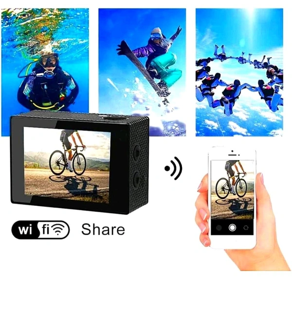 A2P Smart 4K Camera 30Fps Action Digital Camera Ultra Hd Underwater Digital Camera 170 Degree Wide Angle 98Ft Waterproof Digital Camera (4K Ac) Black Roller Camera. - Black, 10000028