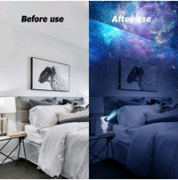 BIG Size A2P Cynlink Acrylonitrile Butadiene Styrene Star Night LED Light,Astronaut Projector With Remote/Timer,Kids Room Decor,Aesthetic Galaxy Projector For Bedroom,Gift For Kids And Adults Room Decor,White - White, Big
