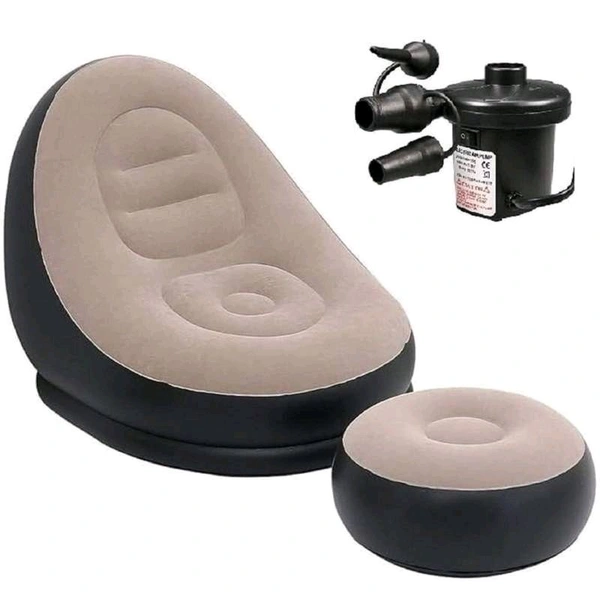A2P Inflatable Sofa, For Adults And Children. Travelling, Hall, Bedroom, Gallary And Useful For Many Purposes - Gray, XXXL