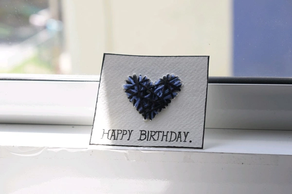 "Happy Birthday/Anniversary" DIY Thread card.