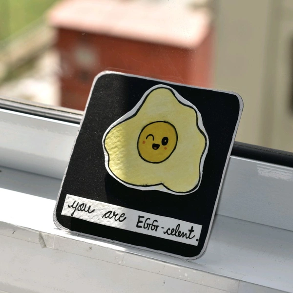 Egg- Celent. Pun-card.