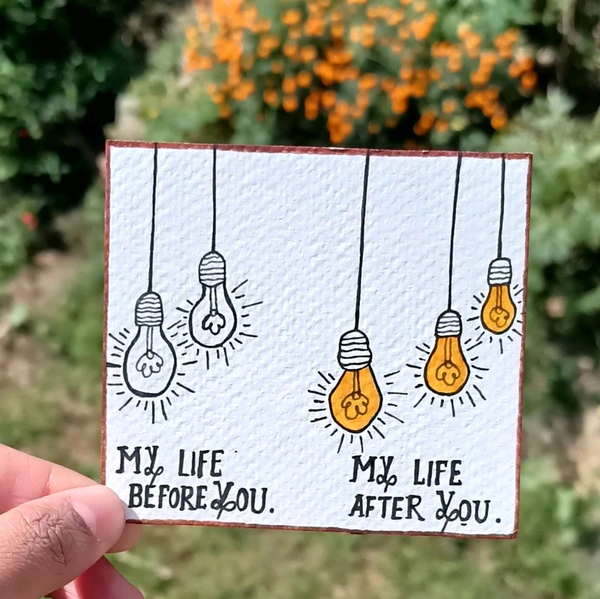 Before You Vs After You Card.