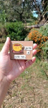 Combo!! Cute-tea Pun Card & Favourite Person Card.