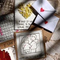 Valentine's Day Special Gift Hamper. 5 Cards With 2 Message Envelopes. Polaroid Photos Can Be Added.