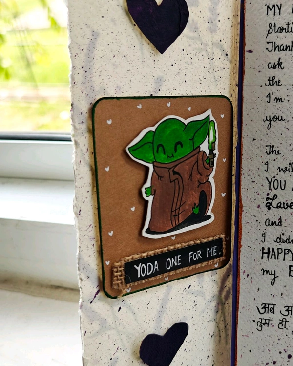 A Handwritten Letter Card. Comes With 4-5 Small Cards, A Message Card And Polaroid Photos. (22-24 Cm In Length).
