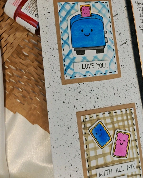 A Handwritten Letter Card. Comes With 4-5 Small Cards, A Message Card And Polaroid Photos. (22-24 Cm In Length).