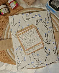 A Handwritten Letter Card. Comes With 4-5 Small Cards, A Message Card And Polaroid Photos. (22-24 Cm In Length).