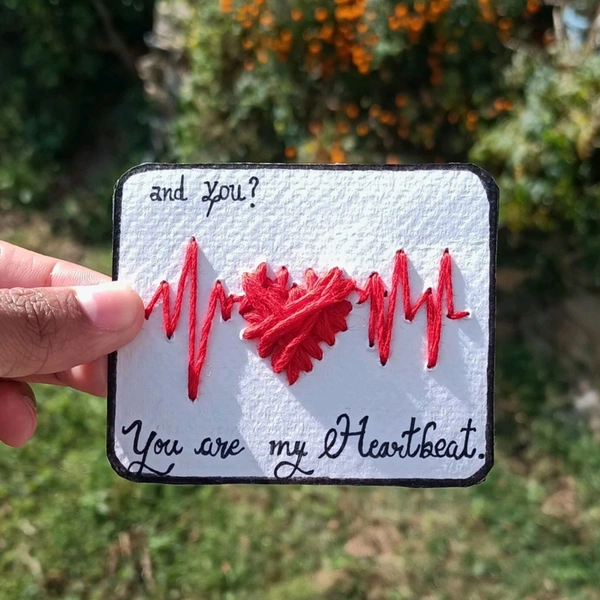 You Are My Heartbeat Thread Card.