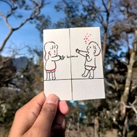 35-40 Words Message Card. Love Card