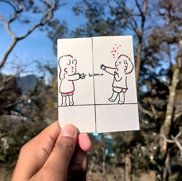 35-40 Words Message Card. Love Card