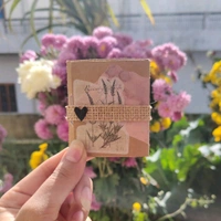 Vintage Fold Card. Comes With Personalised Message And Thread Card.