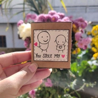 Vintage Fold Card. Comes With Personalised Message And Thread Card.