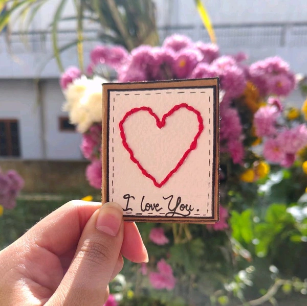 Vintage Fold Card. Comes With Personalised Message And Thread Card.