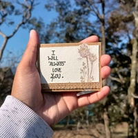 Vintage Fold Card. Comes With Short 10-12 Words Message And Personalised Photos.