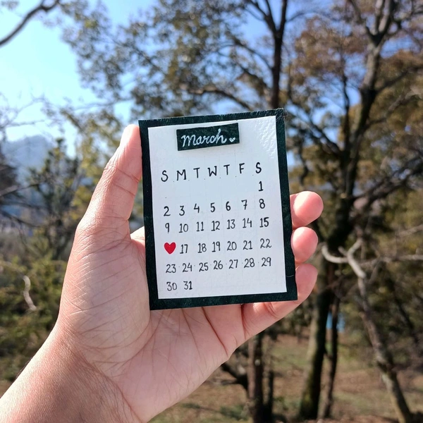Calendar Card.