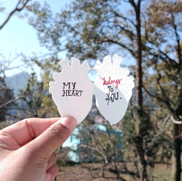 Heart Design, My Heart Belongs To You. Love Card.