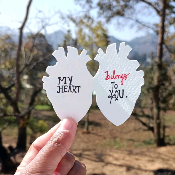 Heart Design, My Heart Belongs To You. Love Card.
