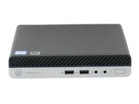 HP ProDesk 400 G4 Tiny PC (Renewed) - White, A, Corei3 8th, 128GB, 8GB