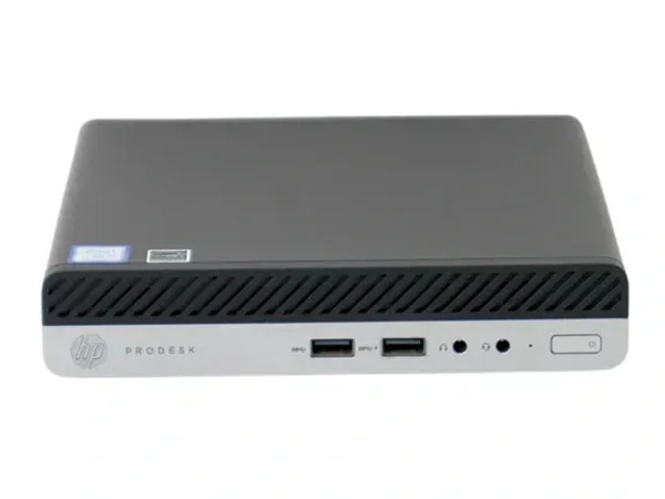 HP ProDesk 400 G4 Tiny PC (Renewed) - White, A, Corei3 8th, 128GB, 8GB