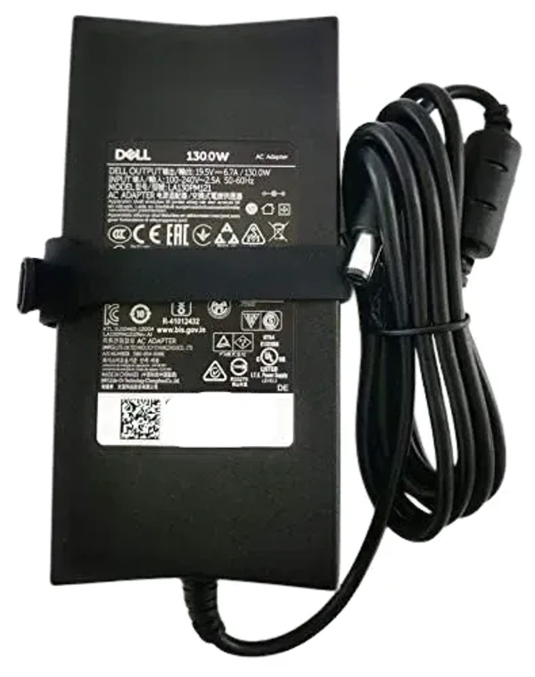 Dell 130W Small Pin Original Laptop Charger (Renewed) - A