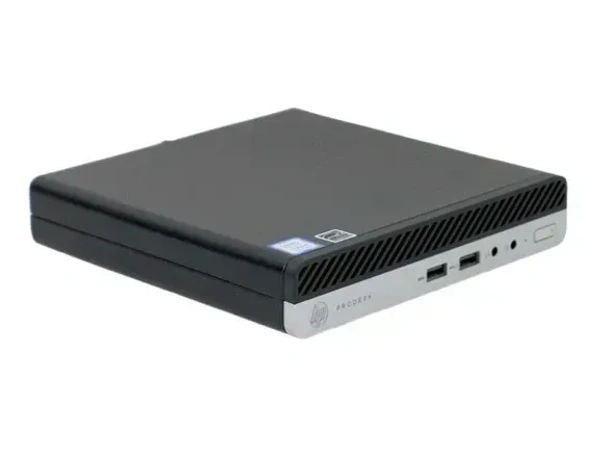 HP ProDesk 400 G3 Tiny PC (Refurbished) - Black, A, Corei3 6th, 256GB, 8GB