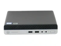 HP ProDesk 400 G3 Tiny PC (Refurbished) - Black, A, Corei3 6th, 256GB, 8GB