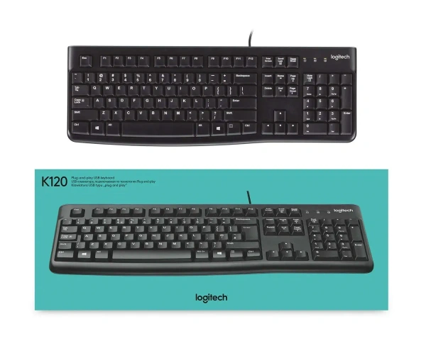 Logitech Keyboard K120 (NEW) - Black