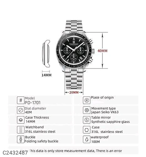 BD Men Silver Stainless Steel Strap Watch – Pack of 1