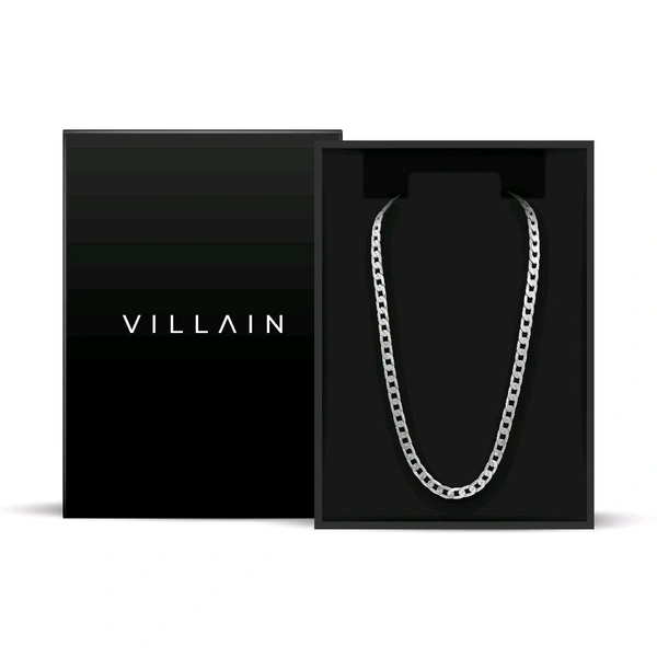 VILLAIN RHODIUM-PLATED SILVER CHAIN