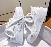 Elegant Men’s Solid Lace-Up Sneakers
 - 8