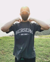 Berserk / Vintage Charcoal Gray / Oversized T-Shirt - L