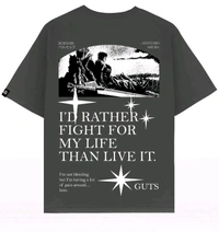 Berserk / Vintage Charcoal Gray / Oversized T-Shirt - L