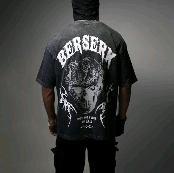 Berserk: Victim Of The Fate / Stone Wash / Oversized T-shirt - L