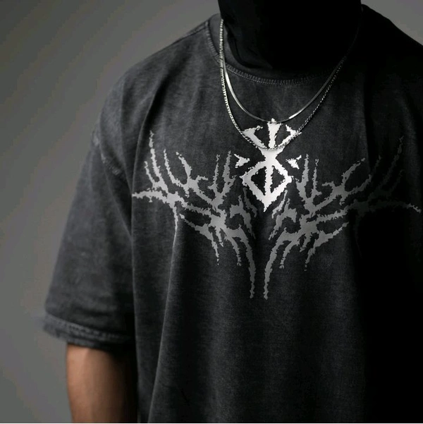 Berserk: Victim Of The Fate / Stone Wash / Oversized T-shirt - L
