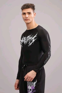 Villain Compression Tshirt Full Sleeve - S