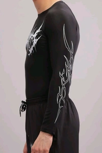 Villain Compression Tshirt Full Sleeve - S
