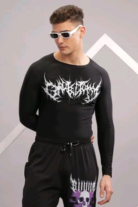 Villain Compression Tshirt Full Sleeve - S