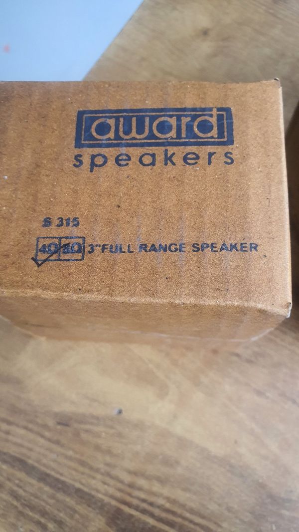 Award 3" Full Range Speakers 