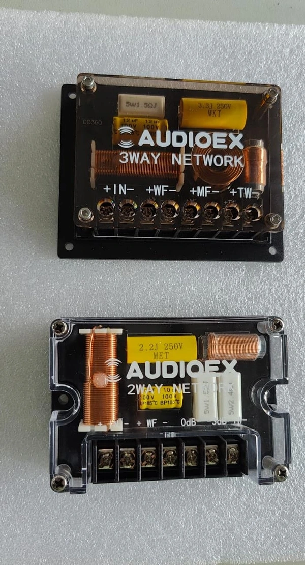 AUDIOEX  2 Way Cross Over. Audioex  4 Ohms  - Black