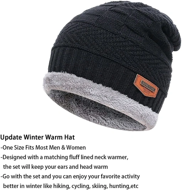 WOOLEN CAP WITH MUFFLER 