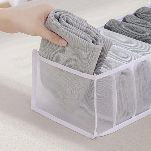 7 GRID FOLDING CLOTHES ORGANIZER FOR WARDROBE(MEDIUM SIZE)