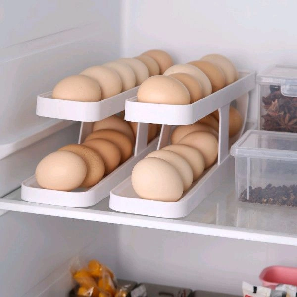 DOUBLE LAYER ROLL-DOWN EGG DISPENSER