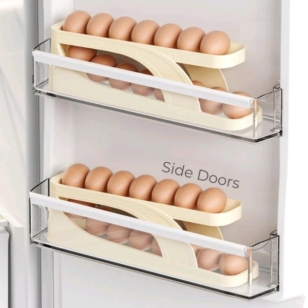 DOUBLE LAYER ROLL-DOWN EGG DISPENSER