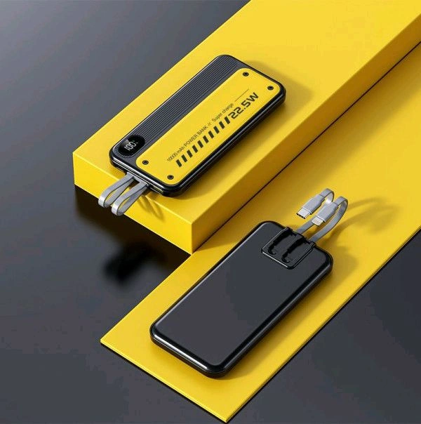 PORTABLE 22.5VW FAST CHARGE WITH CABLE LARGE CAPACITY POWER BANK